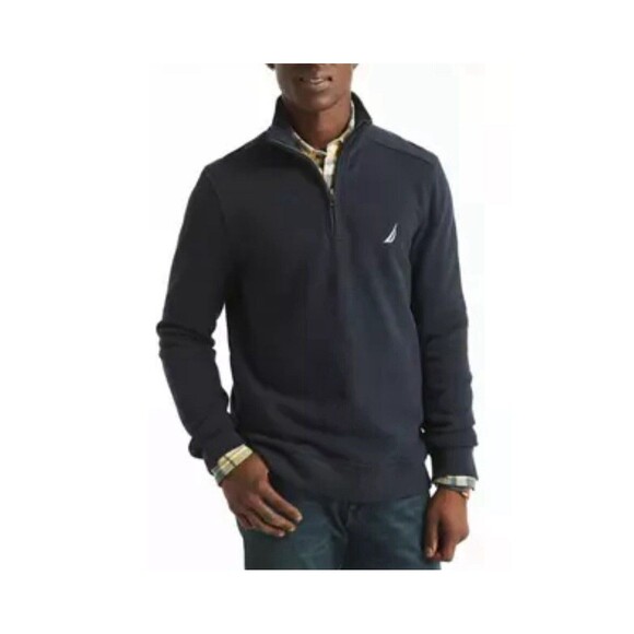 Nautica Men's Navtech Quarter-Zip Sweater Navy 2xl - Picture 3 of 4